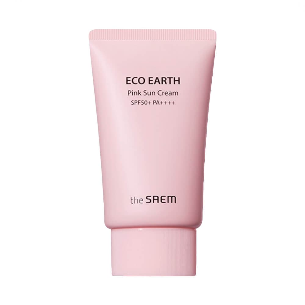 The Saem Sun Eco Earth Pink Sun Cream SPF50+ PA++++ Krem przeciwsłoneczny do twarzy