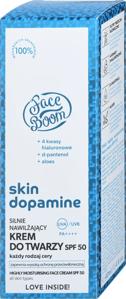 FaceBoom Skin Dopamine Highly Moisturising Face Cream SPF 50